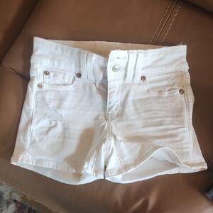 American Eagle Outfitters White Jean Shorts Summer Style